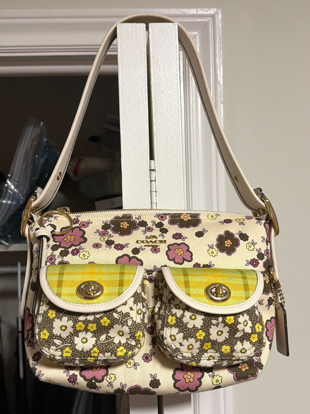 Coach Cargo Floral Bag With Floral Print - Turnlock Cargo - Picture 1 of 5